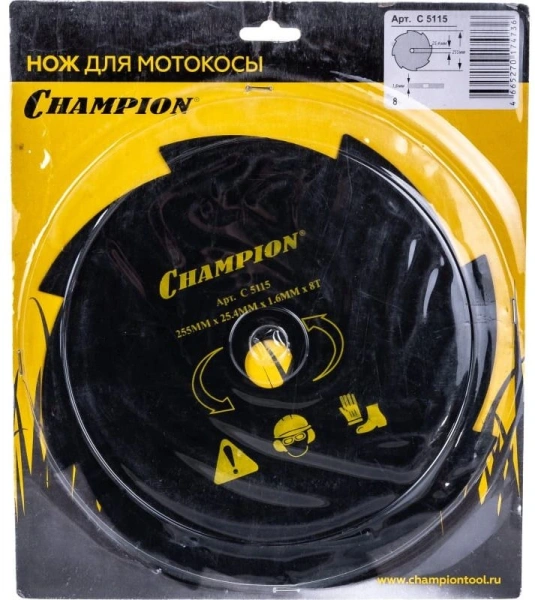 Нож для садовых триммеров Champion C5115 L=255мм