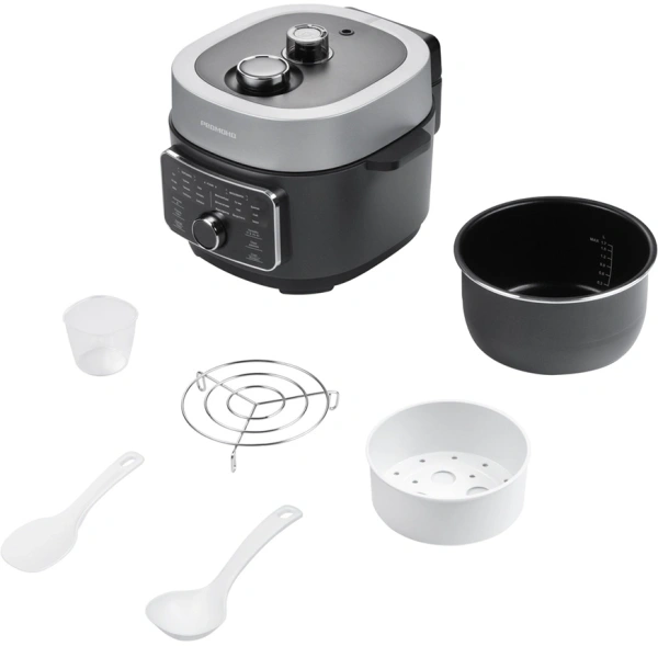 Мультиварка-скороварка Редмонд MP112 3л 890Вт серый