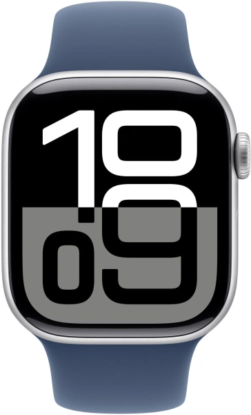 Смарт-часы Apple Watch SE 2024 A2722 40мм OLED корп.серебристый Sport Band рем.синий разм.брасл.:130-180мм (MXEC3LL/A)