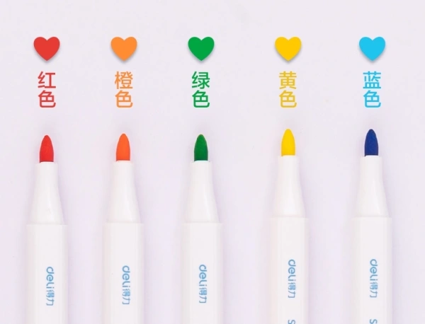 Фломастеры для керамики Deli SU100 невентилир. 5цв. ПВХ-бокс (5шт.)