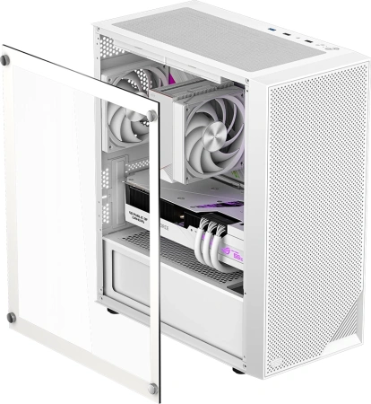 Корпус PcCooler C3B310 WH белый без БП ATX 2xUSB3.0 audio bott PSU