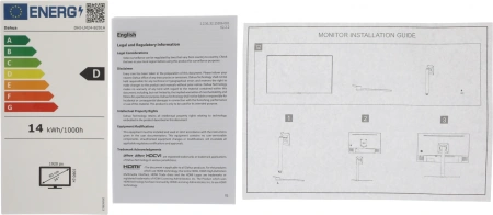 Монитор Dahua 23.8" DHI-LM24-B201A черный IPS LED 5ms 16:9 HDMI матовая HAS Piv 1000:1 250cd 178гр/178гр 1920x1080 100Hz VGA DP FHD 4.8кг
