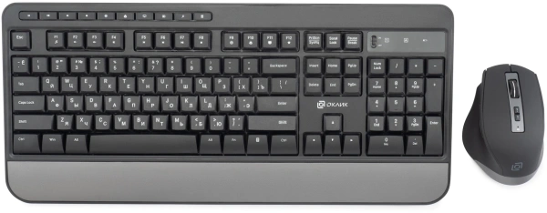 Клавиатура + мышь Оклик S290W клав:черный мышь:черный USB беспроводная Multimedia (351701)