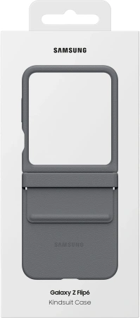 Чехол (клип-кейс) Samsung для Samsung Galaxy Z Flip6 Kindsuit Case Flip 6 (F741) серый (EF-VF741PJEGRU)