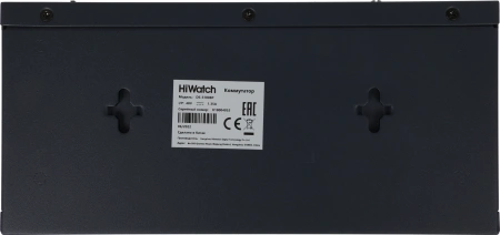 Коммутатор HiWatch DS-S1008P 8x100Мбит/с 2x1Гбит/с 8PoE+ 60W неуправляемый