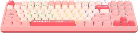 Клавиатура A4Tech Bloody S87 Energy механическая розовый USB for gamer LED (S87 USB ENERGY PINK)