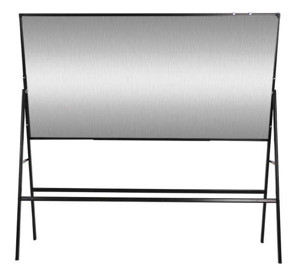 Доска магнитно-маркерная Deli 8786 лак белый/черный 90x180см алюминиевая рама на подставке с аксессуарами