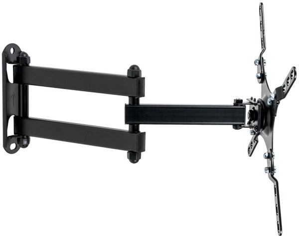 Кронштейн для телевизора Kromax DIX-13 черный 15"-42" макс.20кг настенный поворотно-выдвижной и наклонный