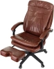 Кресло руководителя Бюрократ T-9950MSG-F коричневый эко.кожа крестов. пластик подст.для ног