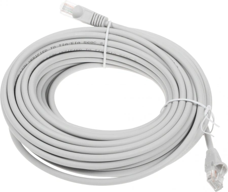 Патч-корд Buro UTP-5E-15M-G-LSZH UTP cat.5E 15м серый RJ-45 (m)-RJ-45 (m)