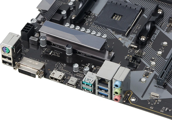 Материнская плата Asus PRIME B450-PLUS Soc-AM4 AMD B450 4xDDR4 ATX AC`97 8ch(7.1) GbLAN RAID+DVI+HDMI