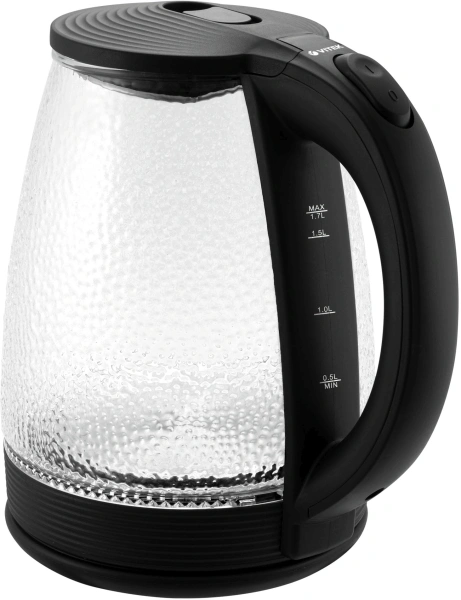 Чайник электрический Vitek VT-7003 1.7л. 2200Вт черный корпус: стекло