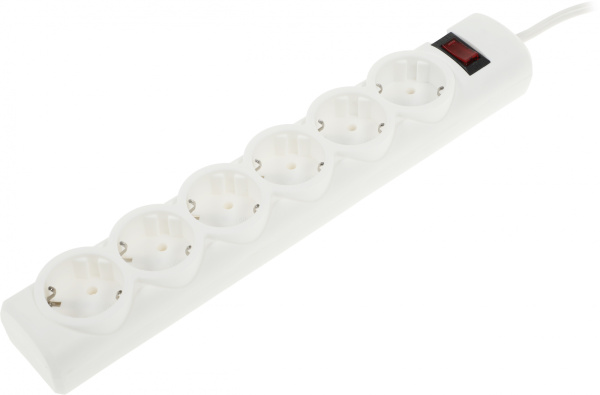Сетевой фильтр Defender DFS 153 3м (6 розеток) белый (коробка)