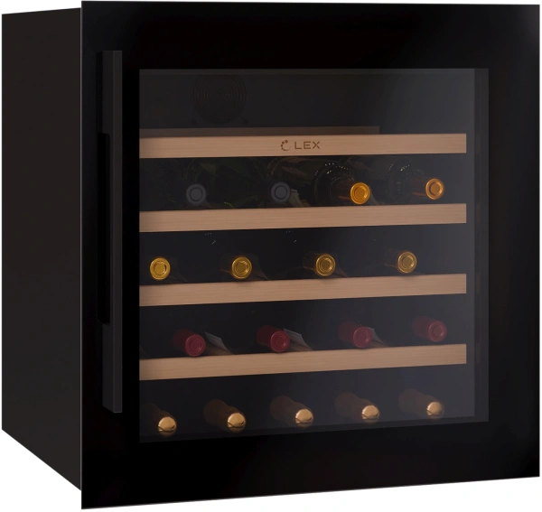 Винный шкаф Lex LWD6036BL 1-нокамерн. черный стекло (CHAT500006)
