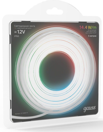 Лента светодиод. Gauss SMD 5м (311000414)