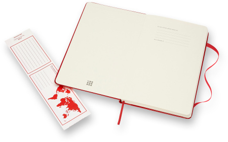 Блокнот Moleskine CLASSIC QP060R Large 130х210мм 240стр. линейка твердая обложка красный