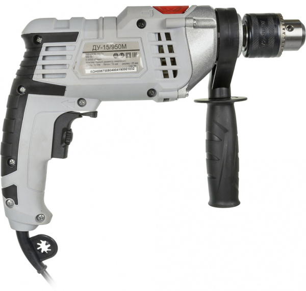 Дрель ударная Ресанта ДУ-15/950М 950Вт патрон:кулачковый реверс (75/8/4)