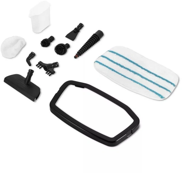 Швабра паровая Kitfort КТ-3901 1250Вт черный/белый