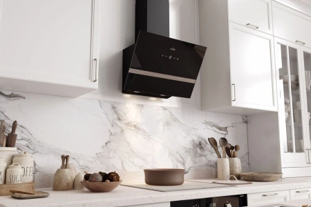 Вытяжка каминная Elikor Rise BK50 черный управление: сенсорное (1 мотор)