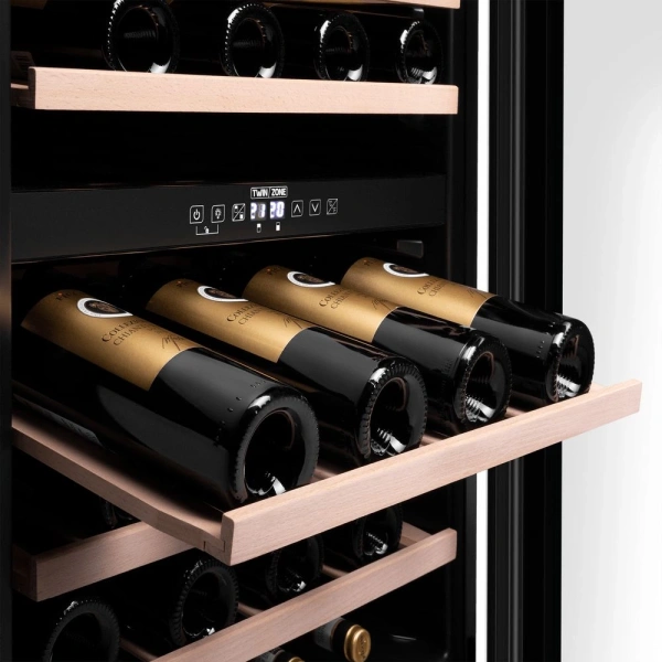 Винный шкаф Maunfeld MFWC-201D77 2-хкамерн. черный