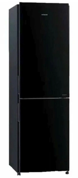Холодильник Hitachi R-BG410PUC6 GBK 2-хкамерн. черный стекло