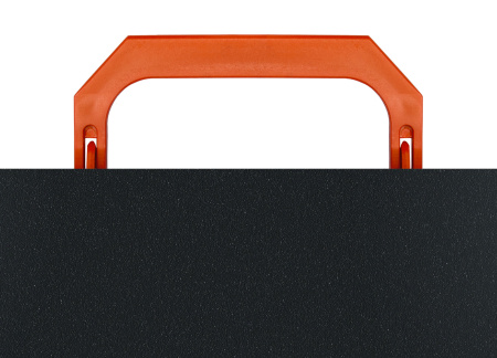 Портфель Бюрократ Black Opal BLPP01OR 1 отдел. A4 пластик 0.7мм черный/оранжевый