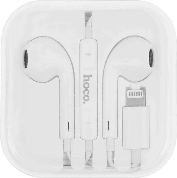 Гарнитура вкладыши Hoco L7 Plus 1.2м белый проводные