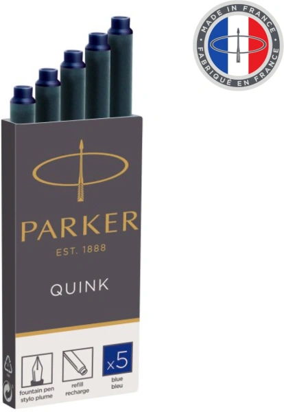 Картридж Parker Quink Z11 (CW1950384) синие чернила для ручек перьевых (5шт)