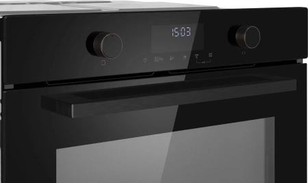 Духовой шкаф Электрический Weissgauff OE 4551 DB Black Edition черный