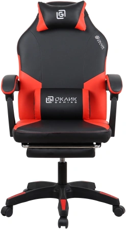 Кресло игровое Оклик Cooldown черный/красный сиденье черный/красный искусст.кожа/сетка с подголов. к