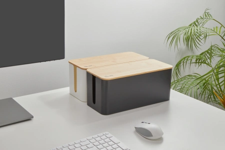 Органайзер Cactus CS-BOX-WH белый/бамбук