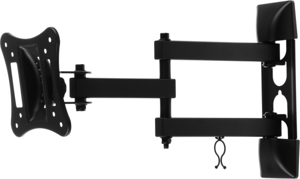 Кронштейн для телевизора Ultramounts UM895 черный 13"-27" макс.15кг настенный поворотно-выдвижной и наклонный