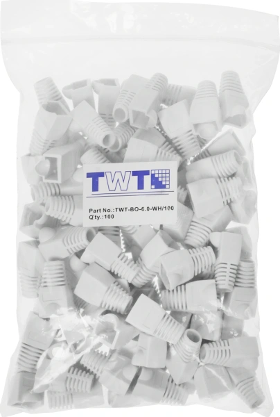 Колпачок Lanmaster (TWT-BO-6.0-WH/100) белый (упак.:100шт)