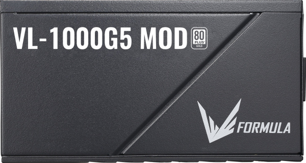 Блок питания Formula ATX 1000W VL-1000G5 MOD Gen5 80+ gold (24+4+4pin) APFC 140mm fan lt.blue LED 9xSATA Cab Manag RTL
