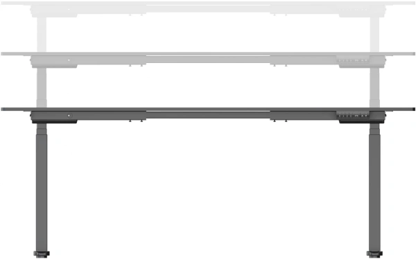 Подстолье Cactus CS-EDLF-BK черный каркас черный 120x71x60см