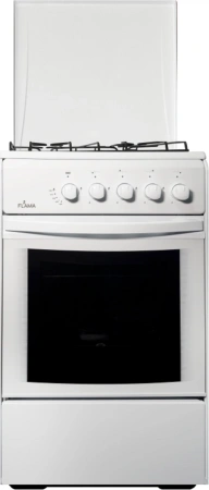 Плита Газовая Flama RG 24022 W белый реш.сталь