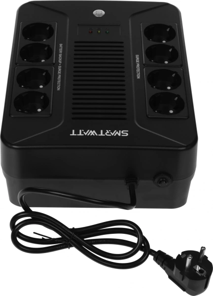 Источник бесперебойного питания Smartwatt SAFE PRO 800 480Вт 800ВА черный