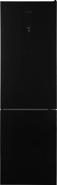 Холодильник Hyundai CC35083F черное стекло 2-хкамерн. черный