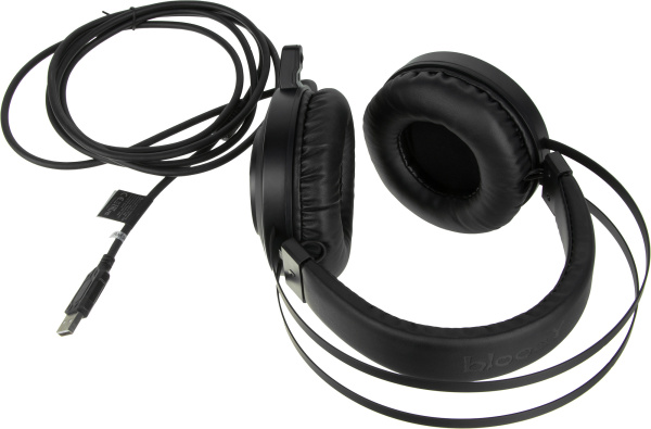 Наушники с микрофоном A4Tech Bloody G521 черный 2.3м мониторные USB оголовье (G521 (BLACK))