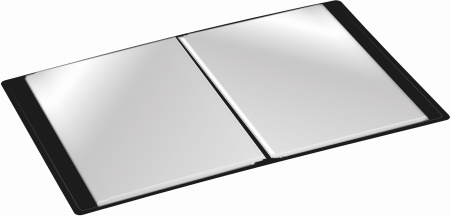 Папка с 60 прозр.вклад. Buro -ECB60BLACK A4 пластик 0.7мм черный