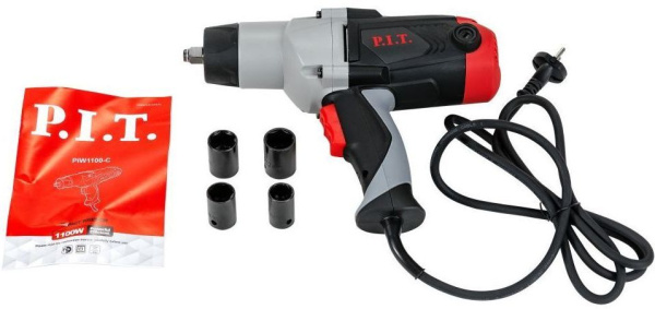 Гайковерт P.I.T. PIW1100-C 1100Вт патрон:быстрозажимной (кейс в комплекте)