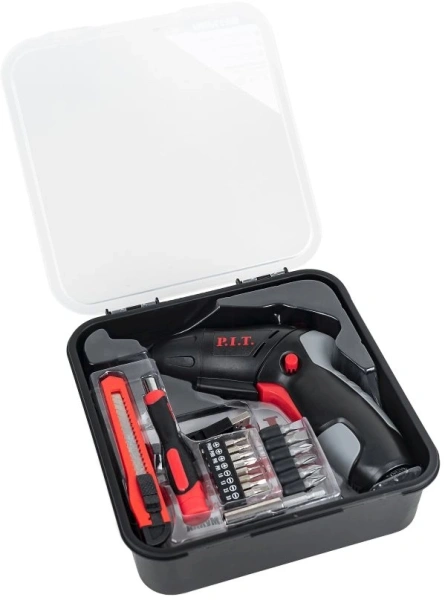 Отвертка аккум. P.I.T. PD03P3.6-006 аккум. патрон:шестигранник 6.35 мм (1/4) (кейс в комплекте)