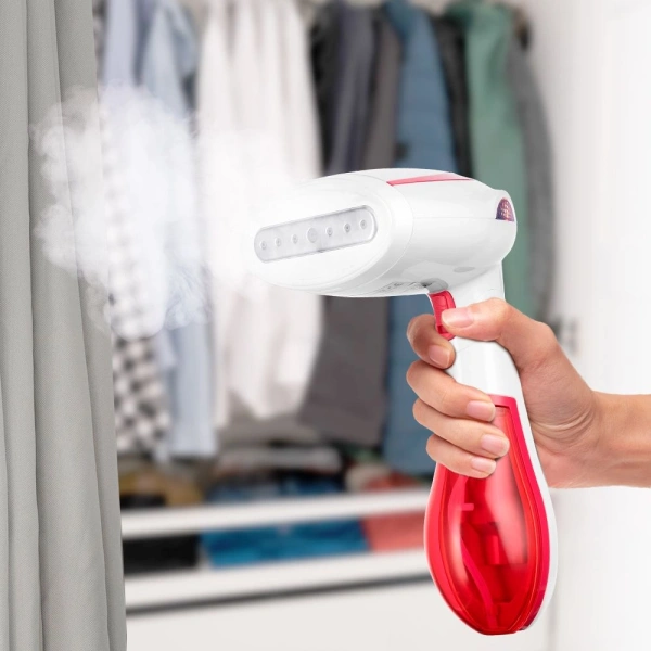 Отпариватель ручной Kitfort КТ-9192-1 1300Вт белый/малиновый