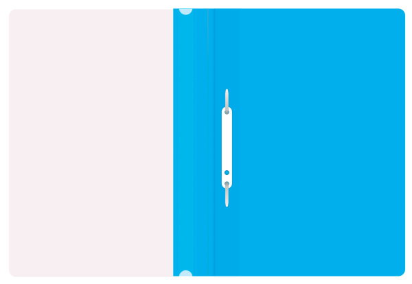 Папка-скоросшиватель Buro -PSE20BU/AZURE A4 прозрач.верх.лист пластик голубой 0.11/0.13