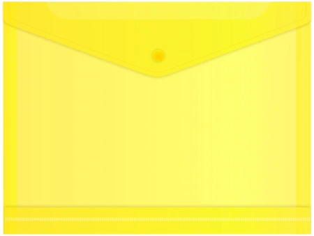 Конверт на кнопке Бюрократ -PK860/1 A4 гориз. расшир. пластик 0.18мм ассорти