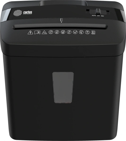 Шредер Cactus CS-SH-A3 (секр.P-4)/перекрестный/6лист./13лтр./скобы/пл.карты