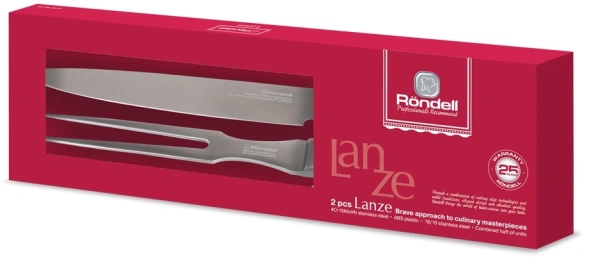 Набор ножей кухон. Rondell RD-479 компл.:2предм. стальной/черный подар.коробка