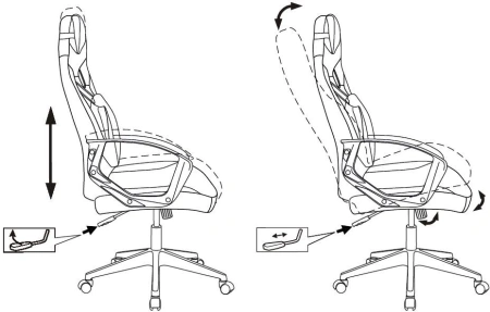 Кресло игровое Zombie 300 черный/белый эко.кожа крестов. пластик