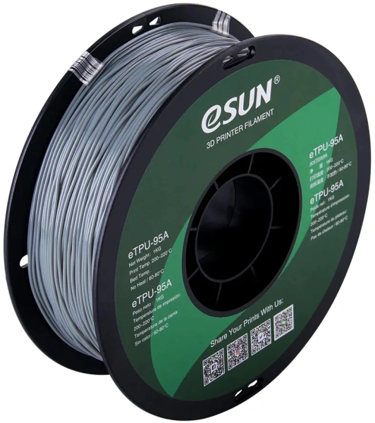 Пластик для принтера 3D Esun eTPU-95A175H1 TPU d1.75мм 1кг 1цв.
