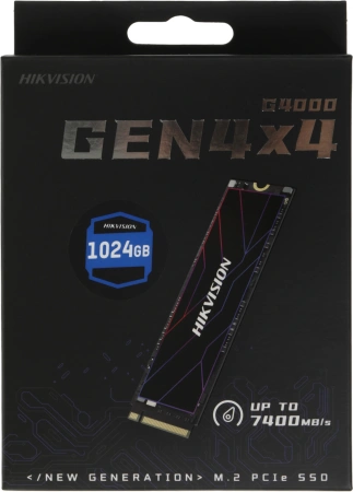 Накопитель SSD Hikvision PCIe 4.0 x4 1TB HS-SSD-G4000/1024G G4000 M.2 2280